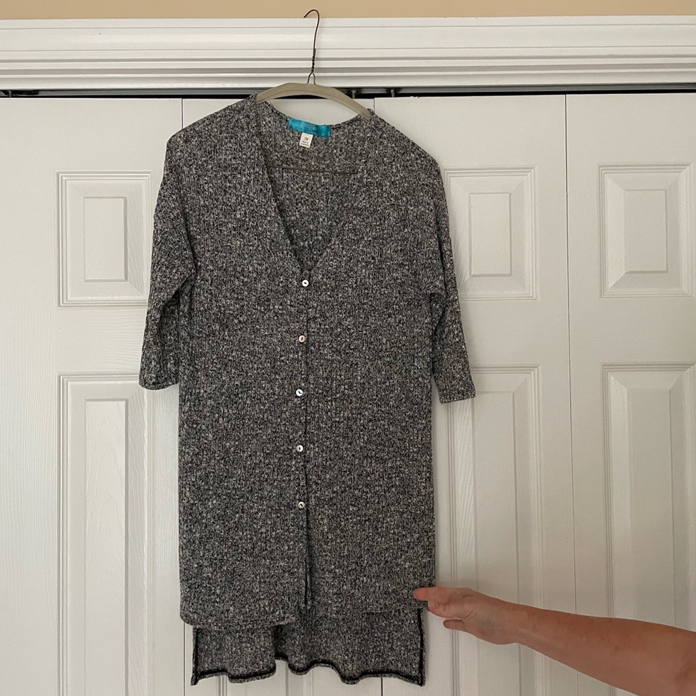 Dark Button Up Top
